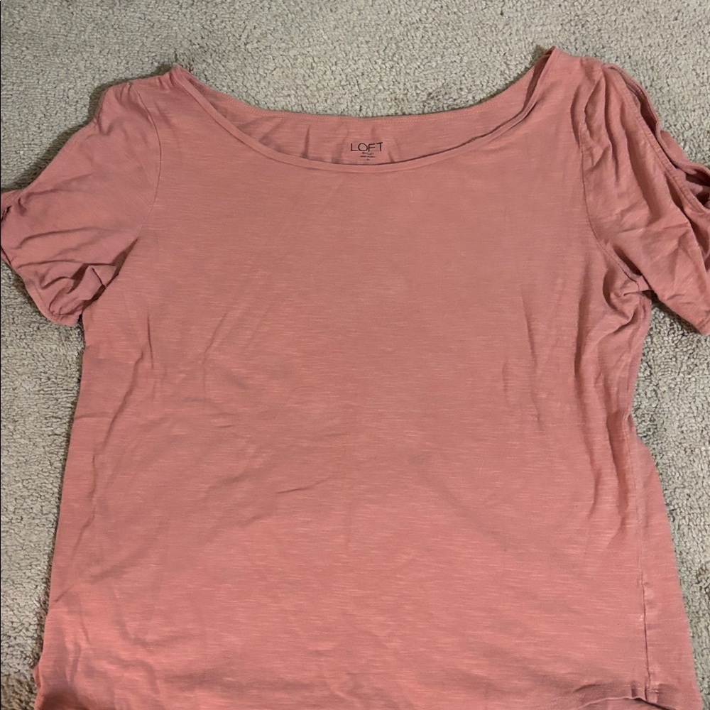 LOFT Blush Short Sleeve Tee
